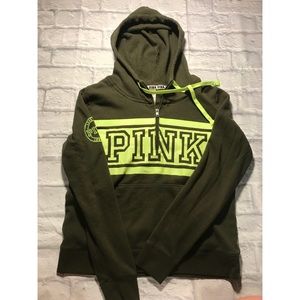 🔥RARE PINK VS🔥 Half-zip Hoodie Size L